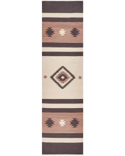 Tappeto ARAGATS Beige 80 x 300 cm Cotone Kilim