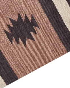 Tappeto ARAGATS Beige 80 x 300 cm Cotone Kilim