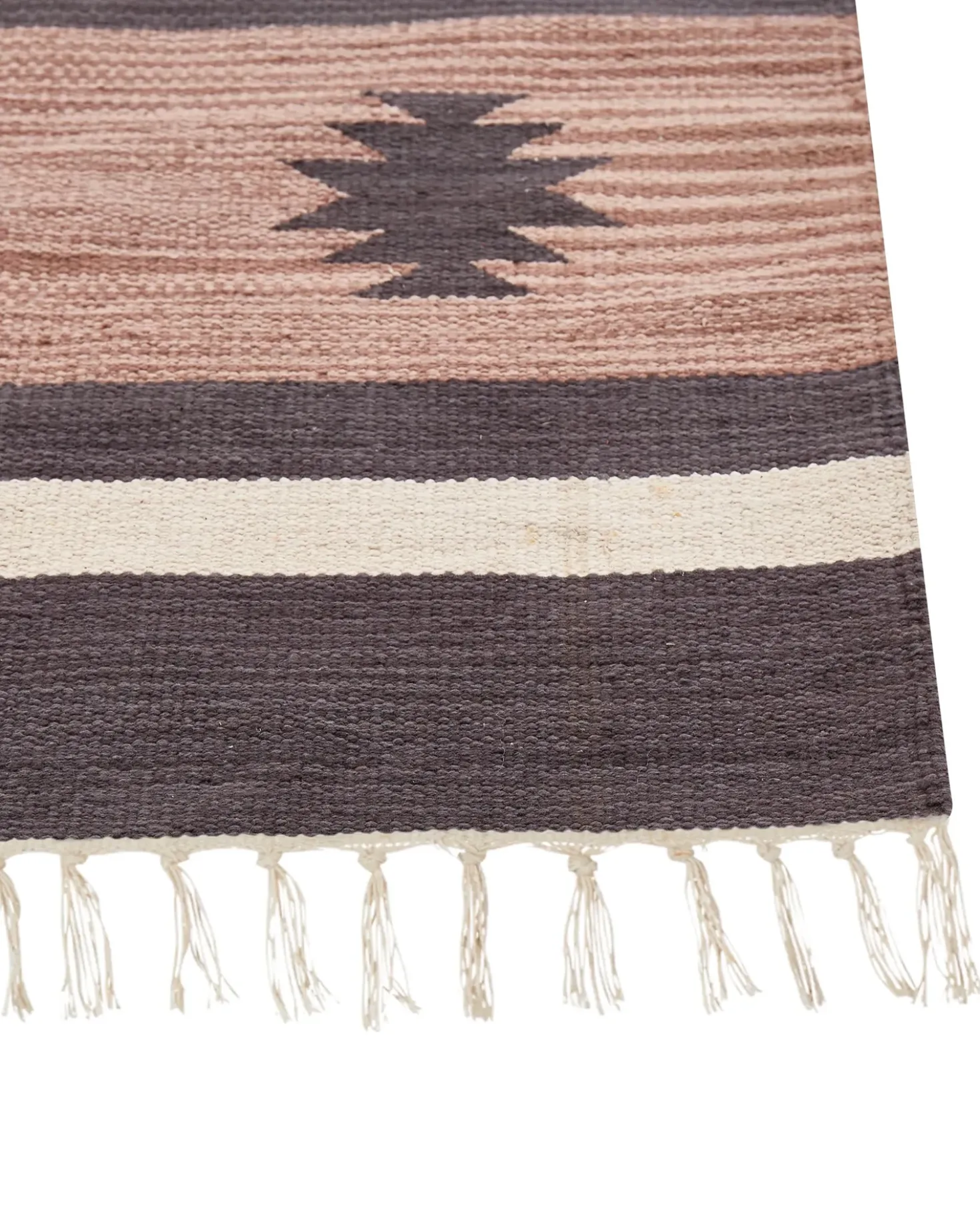 Tappeto ARAGATS Beige 80 x 300 cm Cotone Kilim