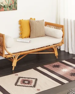 Tappeto ARAGATS Beige 80 x 300 cm Cotone Kilim