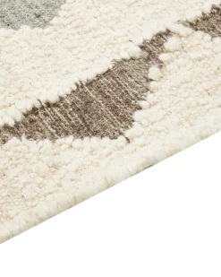 Tappeto ARALEZ Beige 160 x 230 cm Lana Kilim