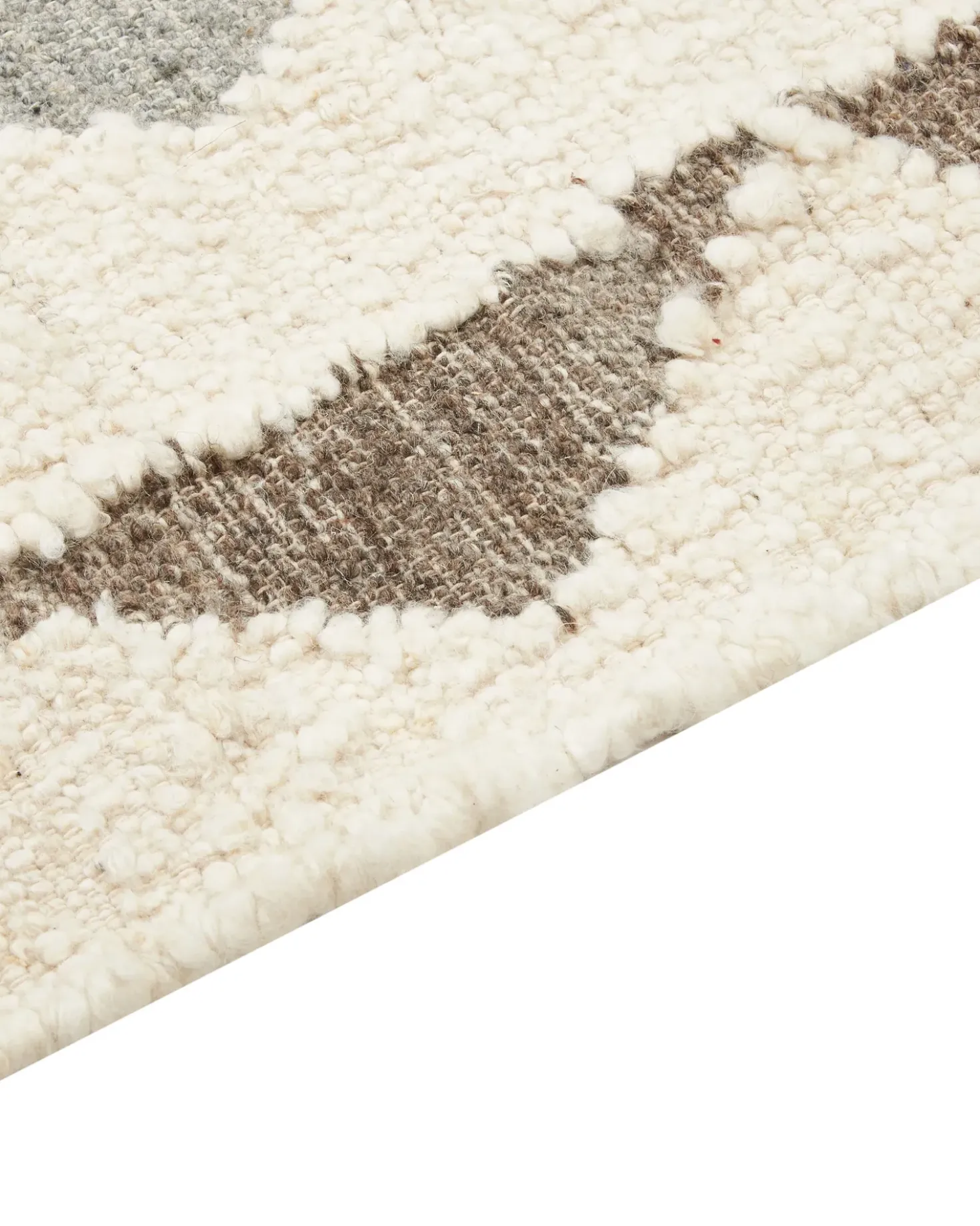Tappeto ARALEZ Beige 160 x 230 cm Lana Kilim