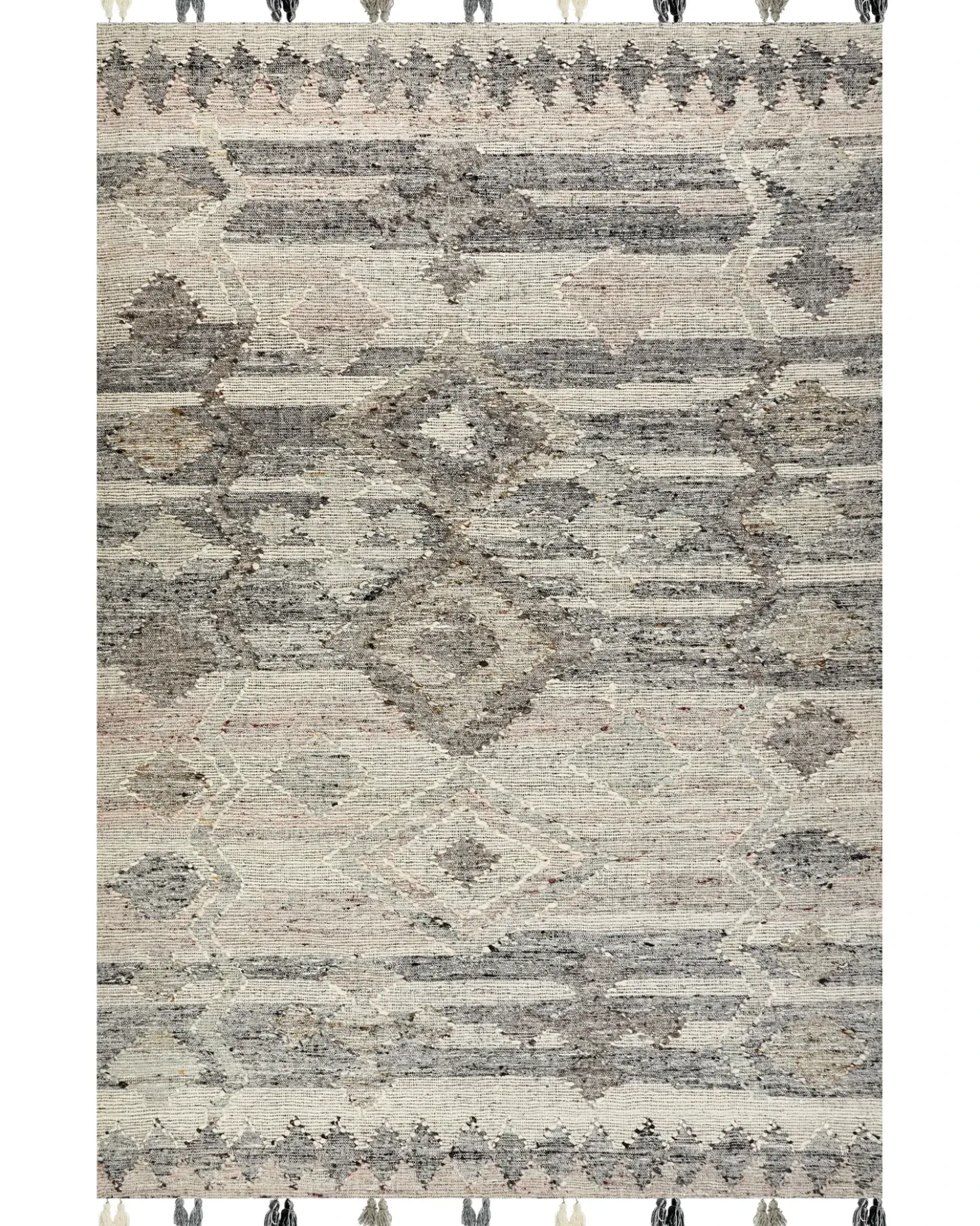 Tappeto ARATASHEN Grigio 200 x 300 cm Lana Kilim