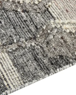 Tappeto ARATASHEN Grigio 200 x 300 cm Lana Kilim