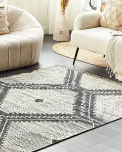 Tappeto ARBAA Nero 160 x 230 cm Cotone
