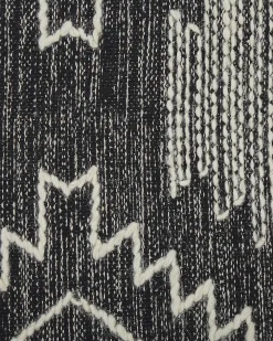 Tappeto ARBAA Nero 160 x 230 cm Cotone