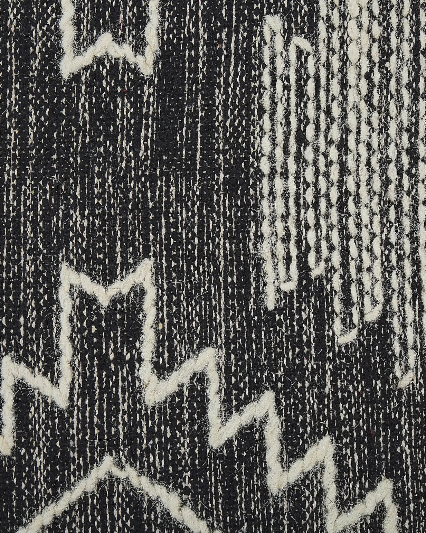 Tappeto ARBAA Nero 160 x 230 cm Cotone