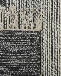 Tappeto ARBAA Nero 160 x 230 cm Cotone
