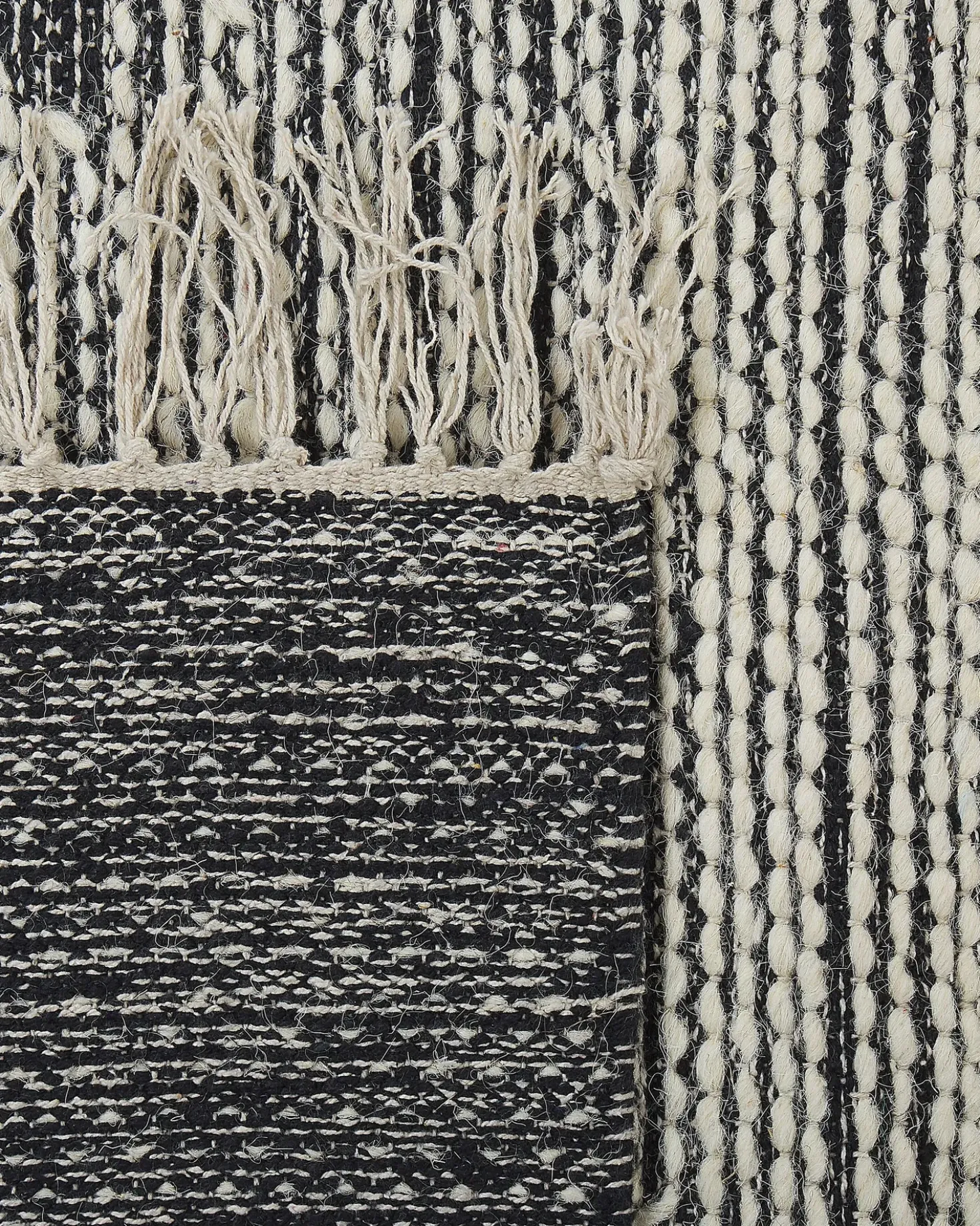 Tappeto ARBAA Nero 160 x 230 cm Cotone
