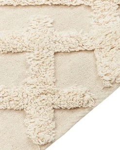 Tappeto ARDAHAN Beige 80 x 150 cm Cotone