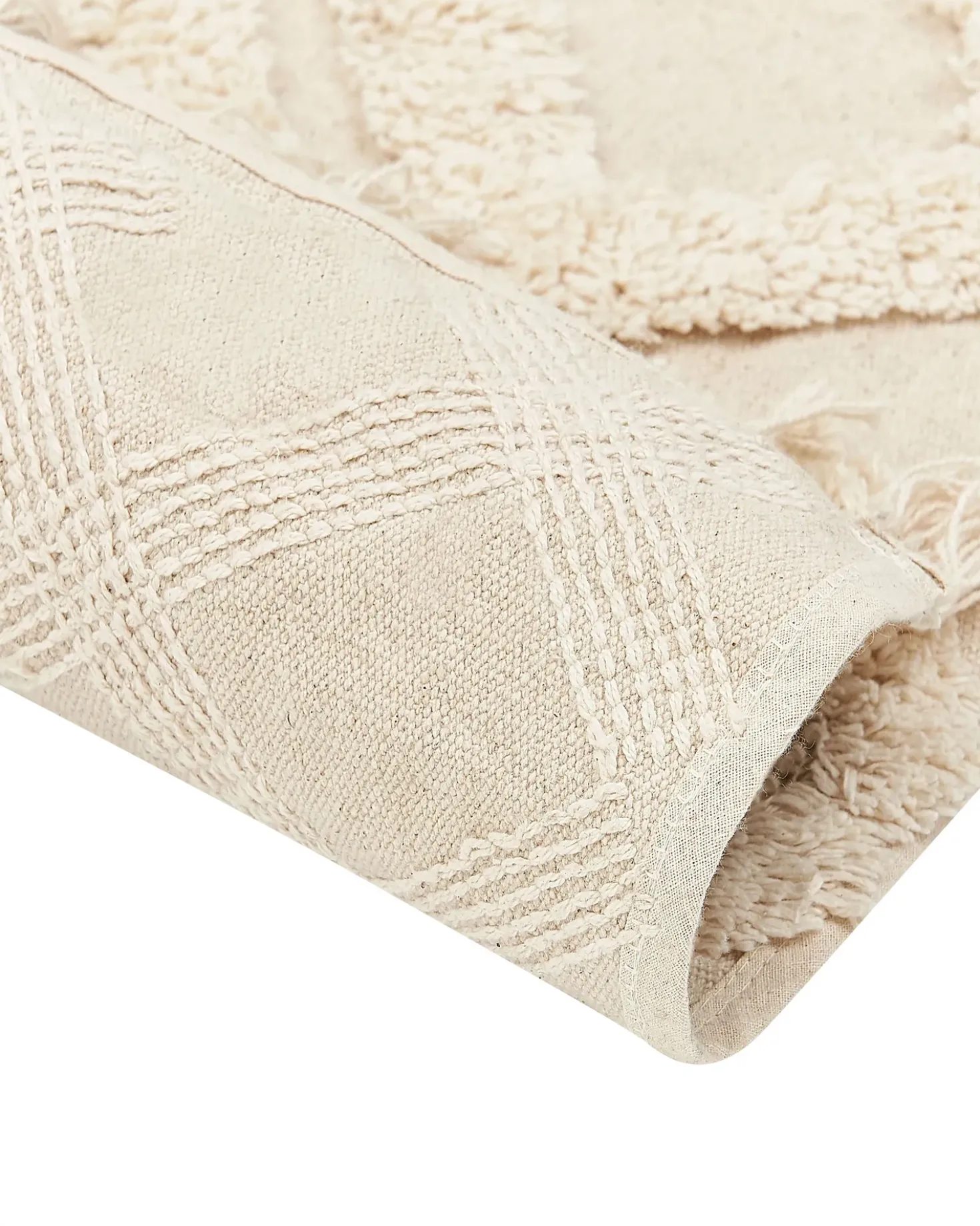 Tappeto ARDAHAN Beige 80 x 150 cm Cotone
