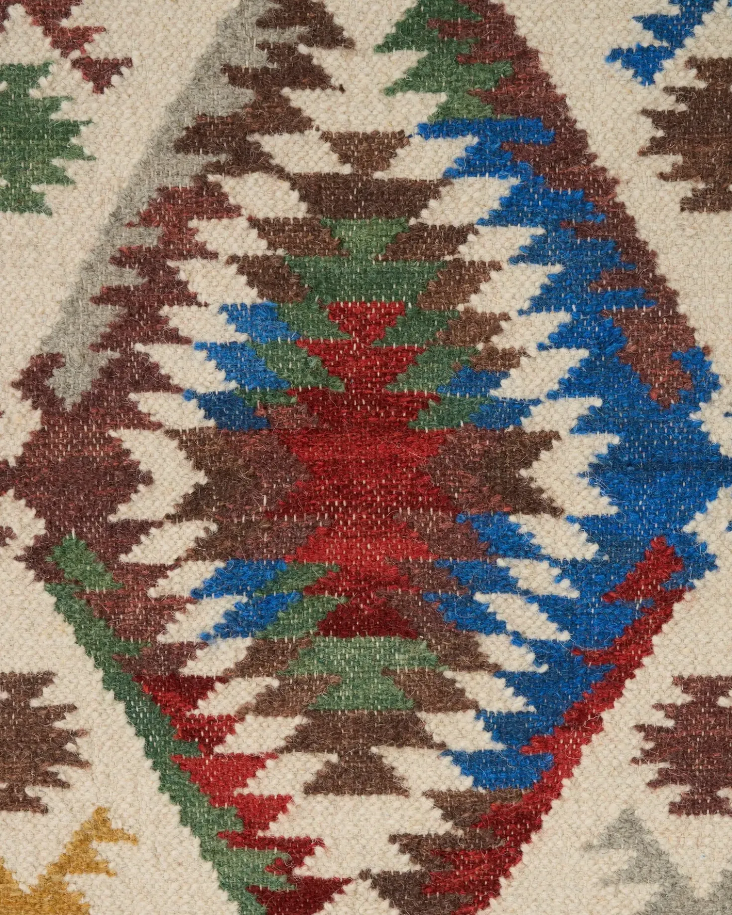 Tappeto AREVIK Multicolore 80 x 150 cm Lana Kilim