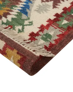 Tappeto AREVIK Multicolore 80 x 150 cm Lana Kilim