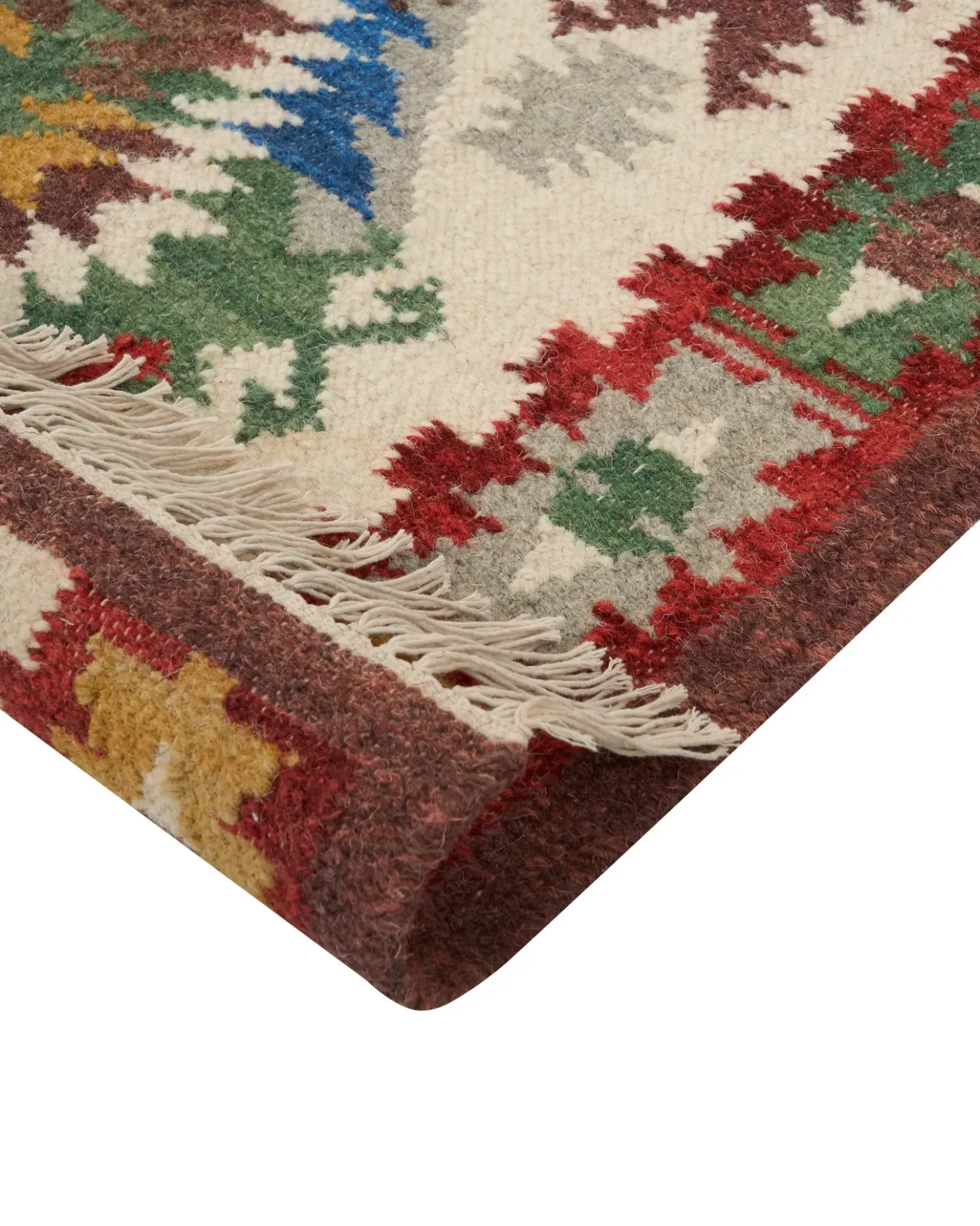 Tappeto AREVIK Multicolore 80 x 150 cm Lana Kilim