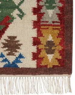Tappeto AREVIK Multicolore 80 x 150 cm Lana Kilim