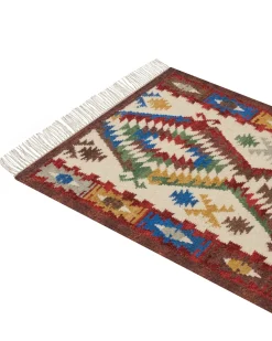 Tappeto AREVIK Multicolore 80 x 150 cm Lana Kilim