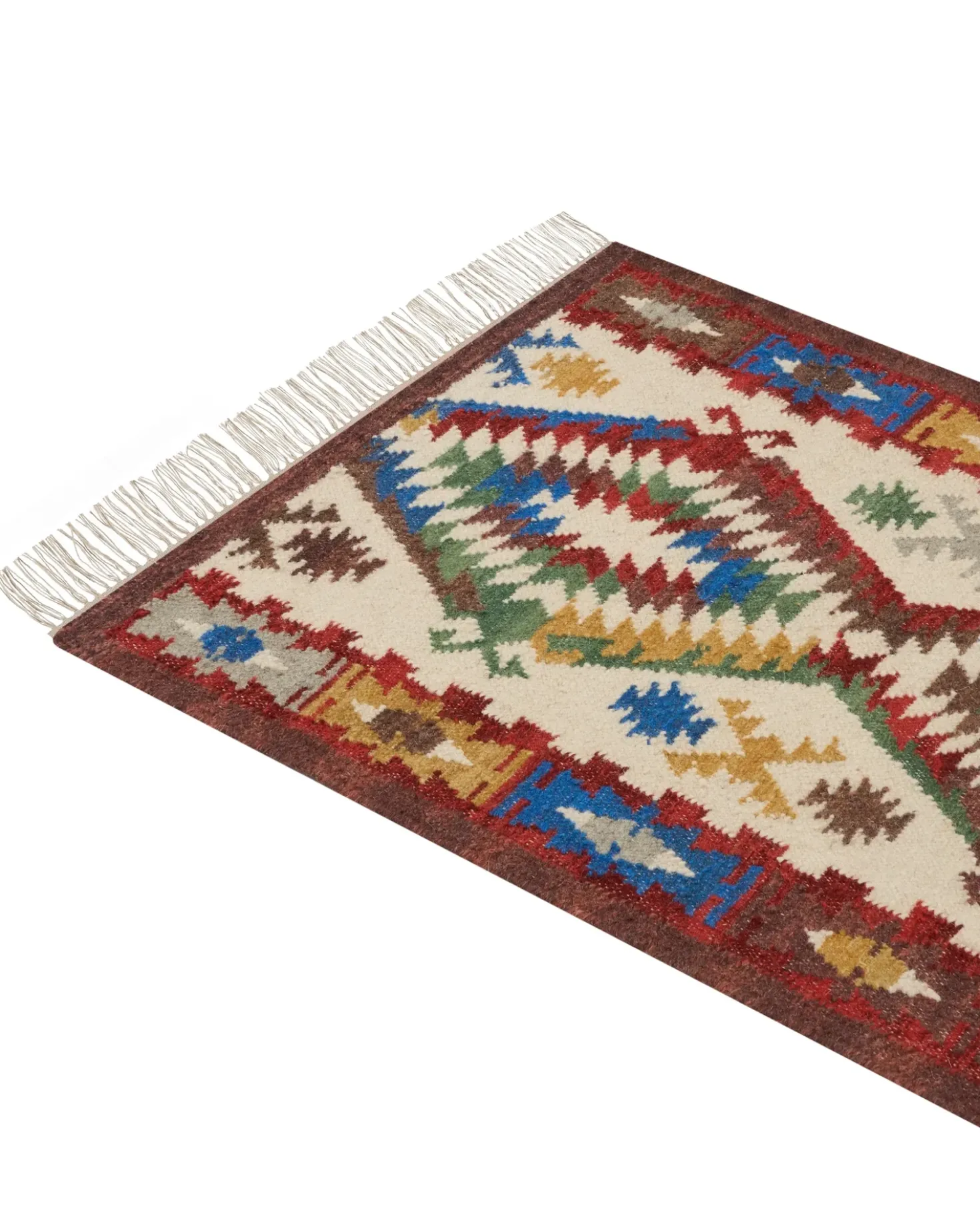 Tappeto AREVIK Multicolore 80 x 150 cm Lana Kilim
