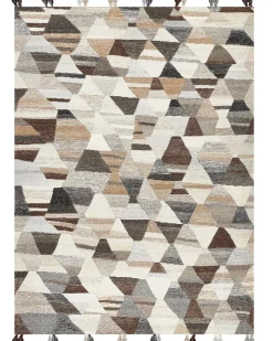 Tappeto ARGAVAND Beige 160 x 230 cm Lana Kilim