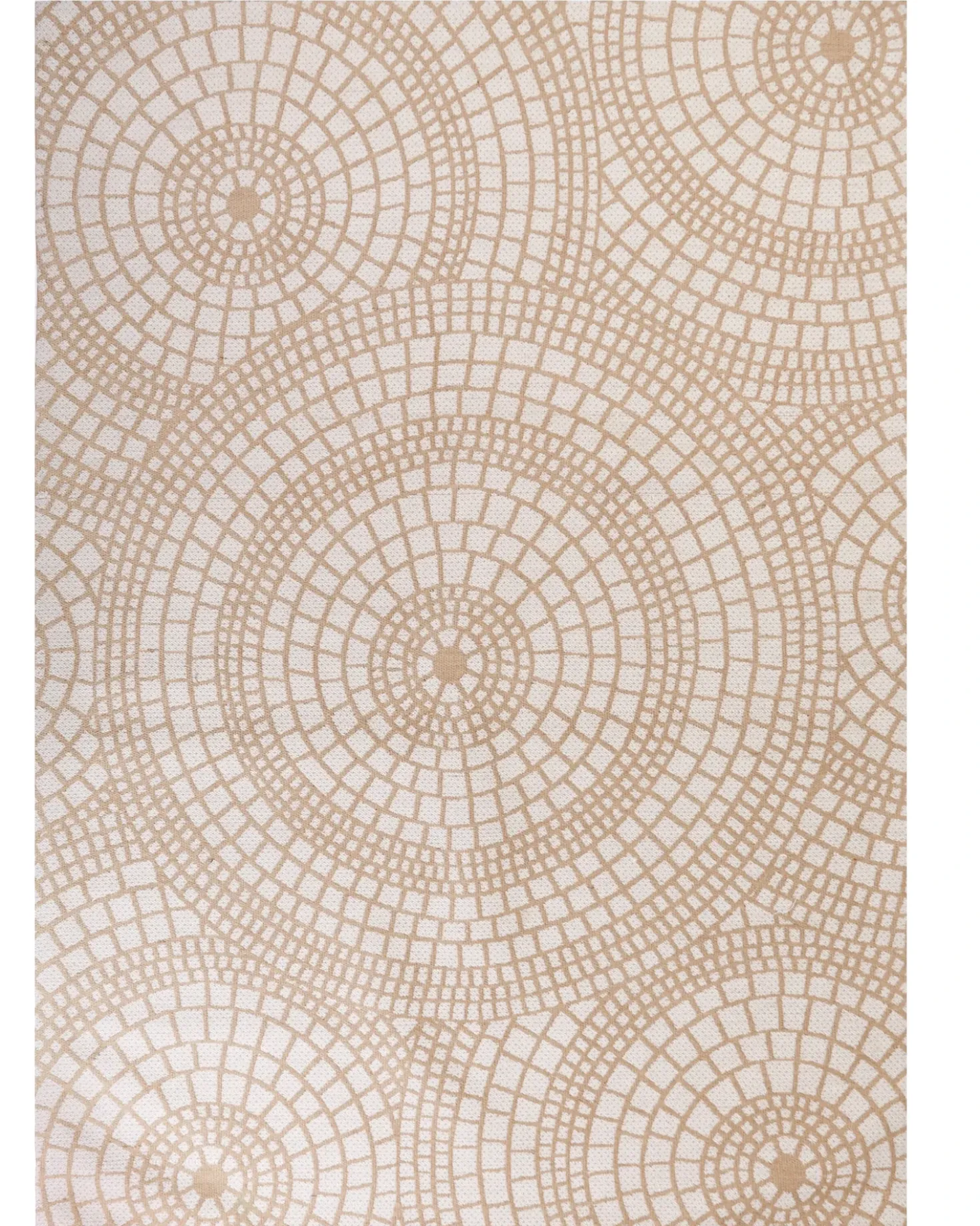 Tappeto ARIBA Bianco Beige 160 x 230 cm Iuta