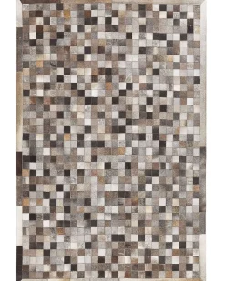 Tappeto ARMUTLU Grigio 160 x 230 cm Pelle naturale