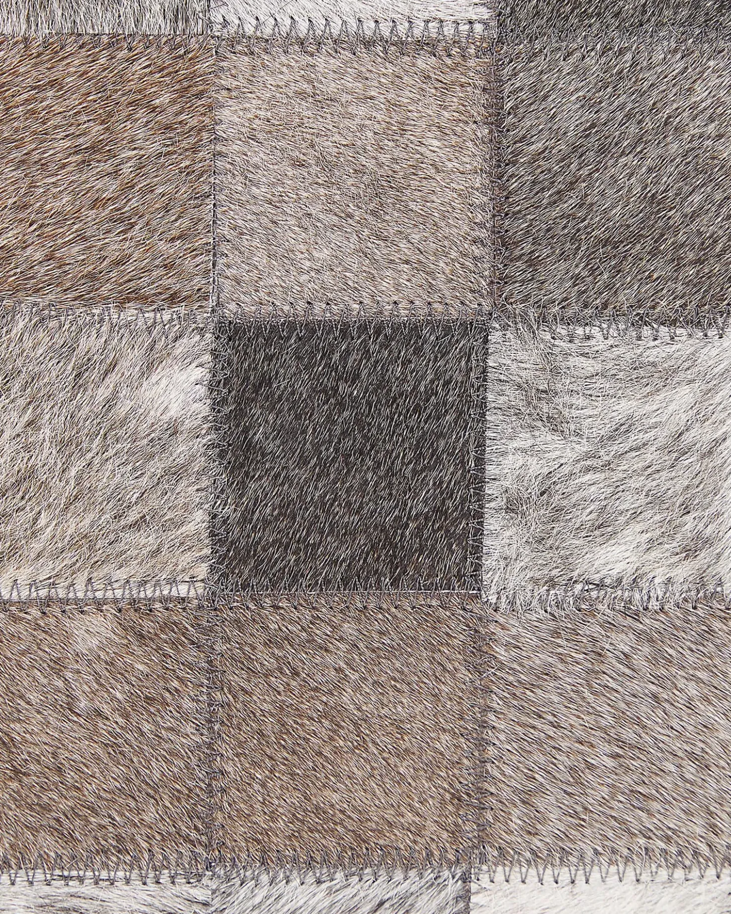 Tappeto ARMUTLU Grigio 160 x 230 cm Pelle naturale