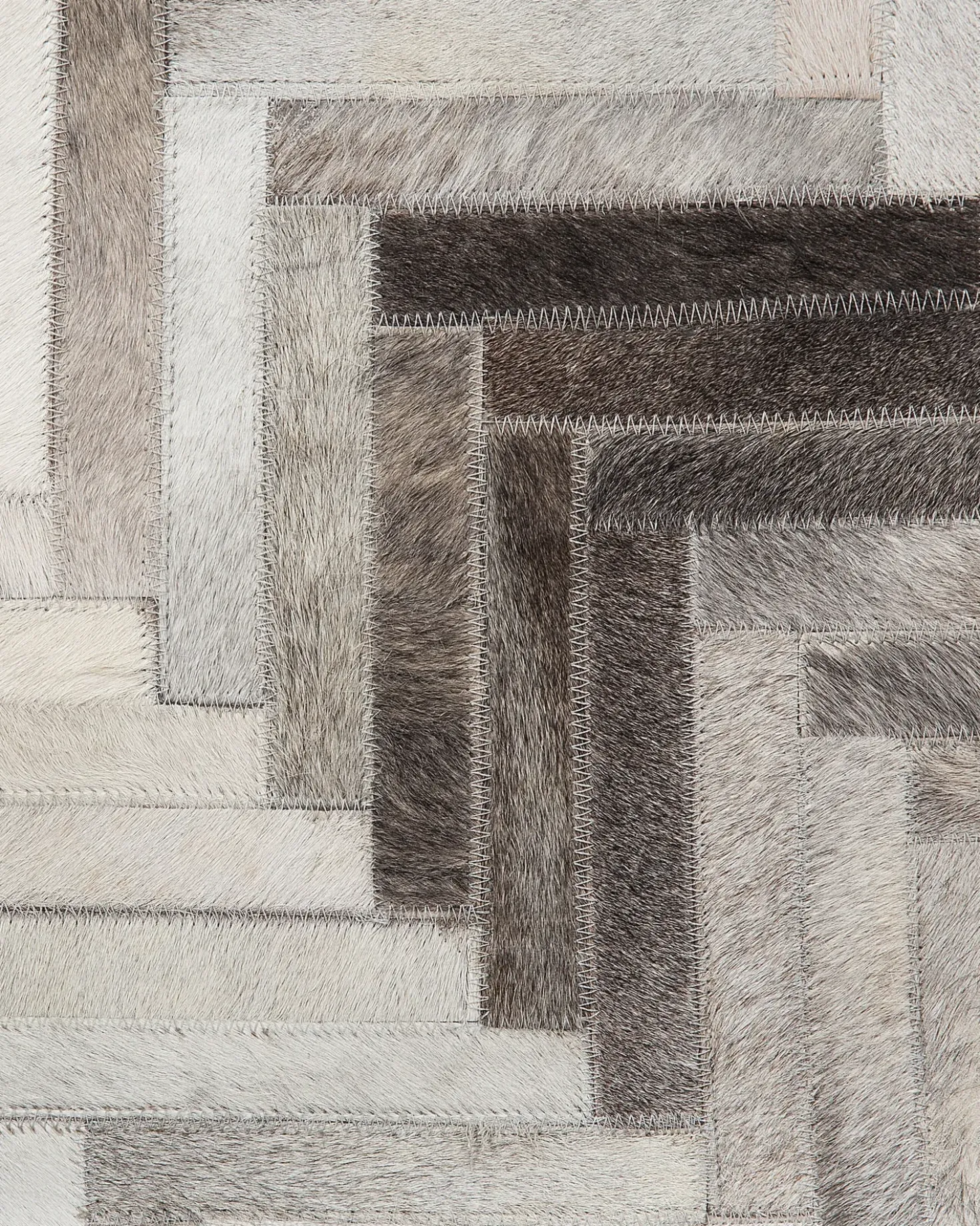 Tappeto ARSUZ Grigio 140 x 200 cm Pelle naturale