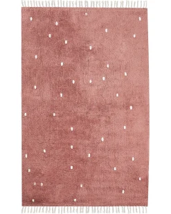 Tappeto ASTAF Rosso chiaro 140 x 200 cm Cotone