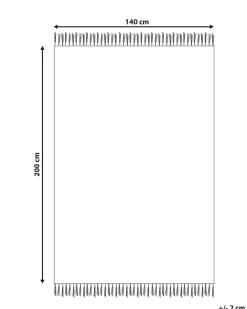 Tappeto ASTAF Senape 140 x 200 cm Cotone