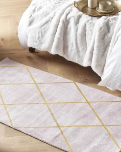 Tappeto ATIKE Rosa 80 x 150 cm Viscosa