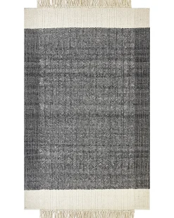 Tappeto ATLANTI Nero 160 x 230 cm Lana