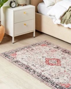Tappeto ATTERA Beige 80 x 150 cm Cotone