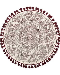 Tappeto AYAKLI Rosso ø 120 cm Cotone