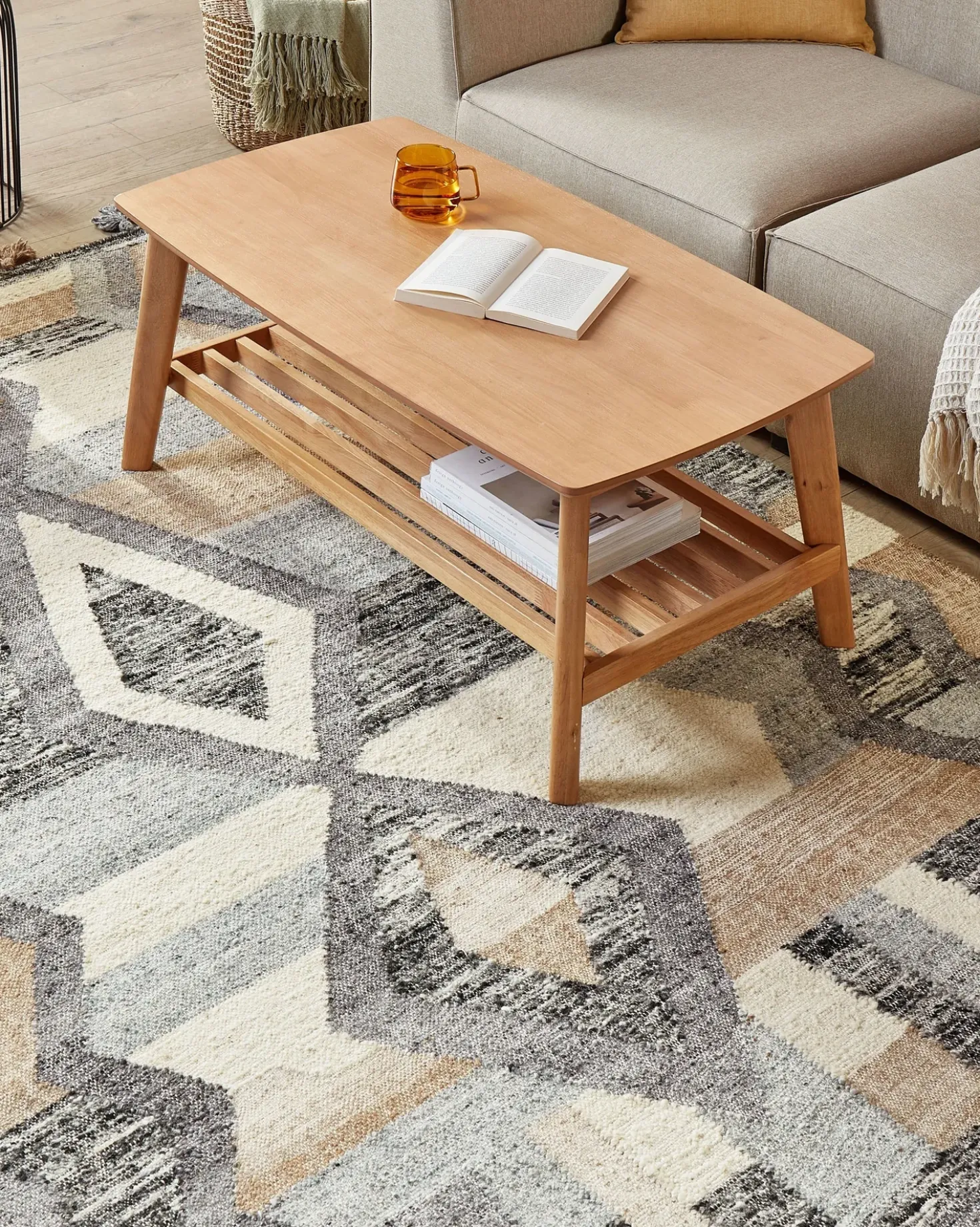 Tappeto AYGEZARD Multicolore 160 x 230 cm Lana Kilim