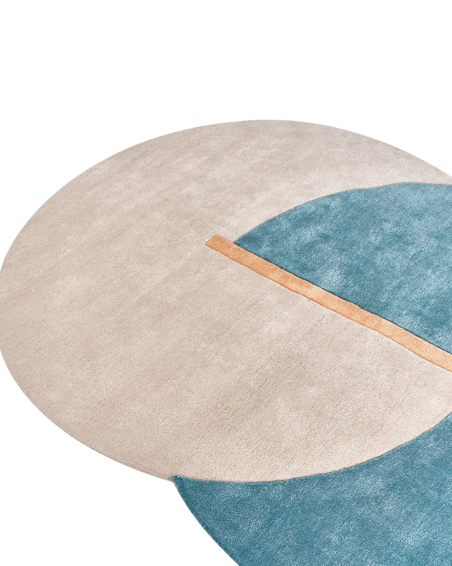 Tappeto AYUJ Beige/ Blu 160 x 230 cm Viscosa