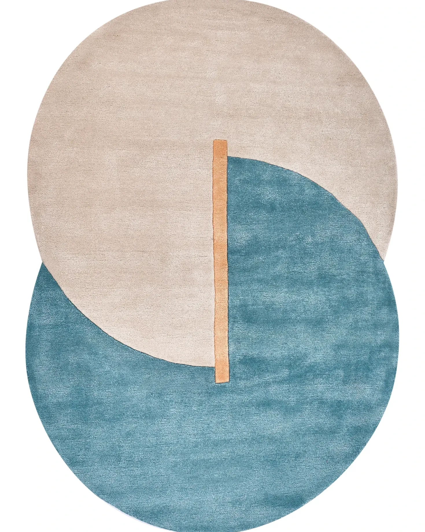 Tappeto AYUJ Beige/ Blu 160 x 230 cm Viscosa