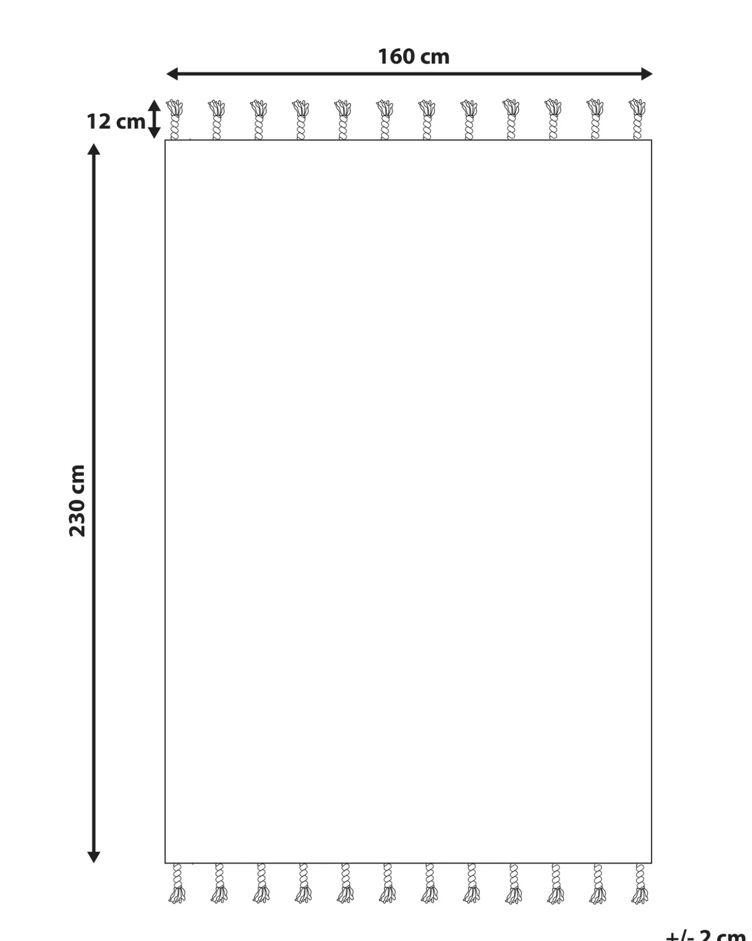 Tappeto BADEMLI Blu scuro 160 x 230 cm