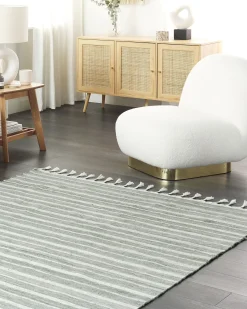 Tappeto BADEMLI Verde scuro 140 x 200 cm