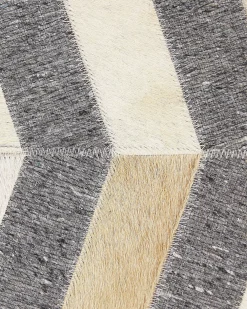 Tappeto BAGGOZE Grigio scuro 160 x 230 cm Pelle naturale