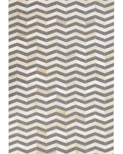 Tappeto BAGGOZE Grigio scuro 160 x 230 cm Pelle naturale