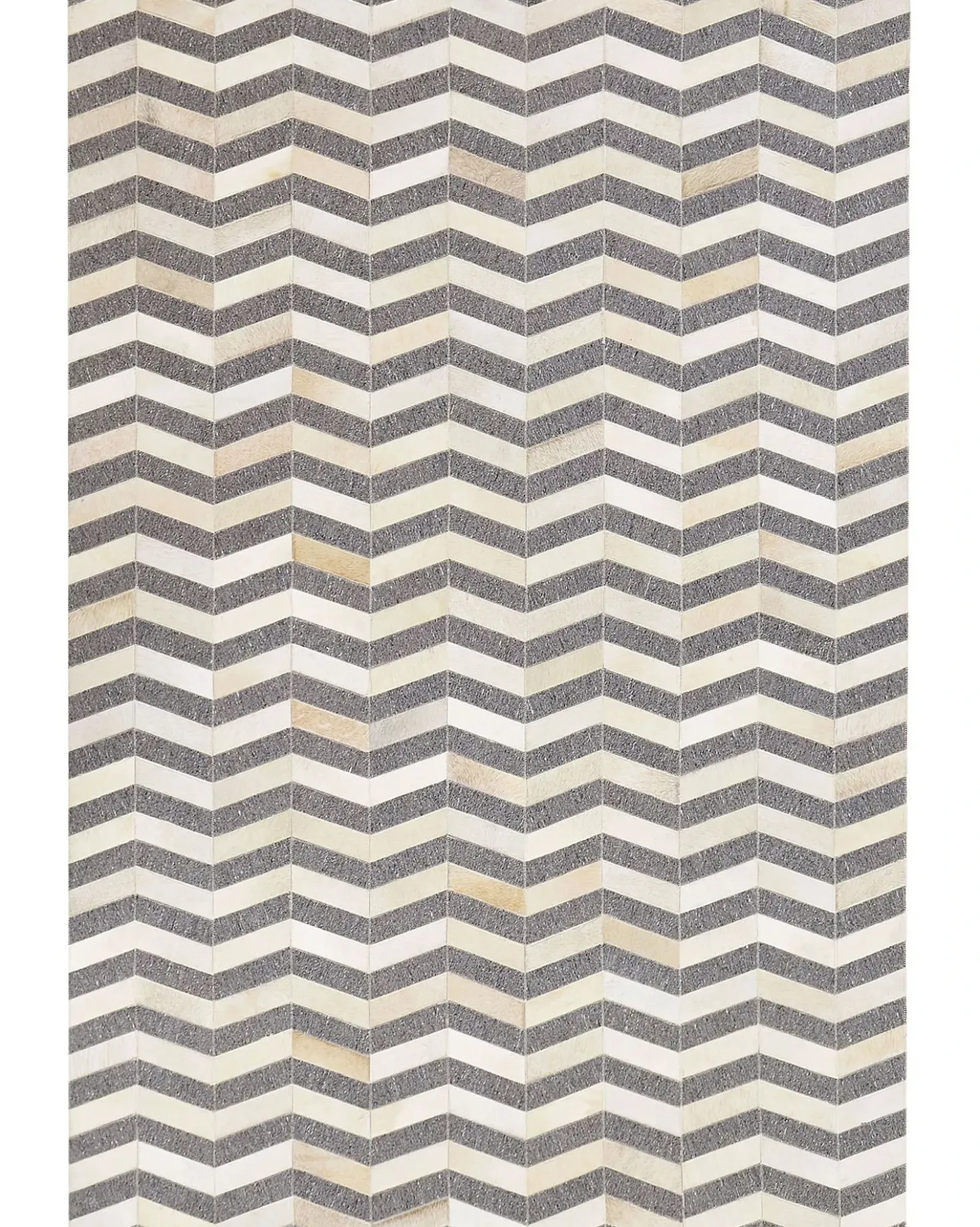 Tappeto BAGGOZE Grigio scuro 160 x 230 cm Pelle naturale