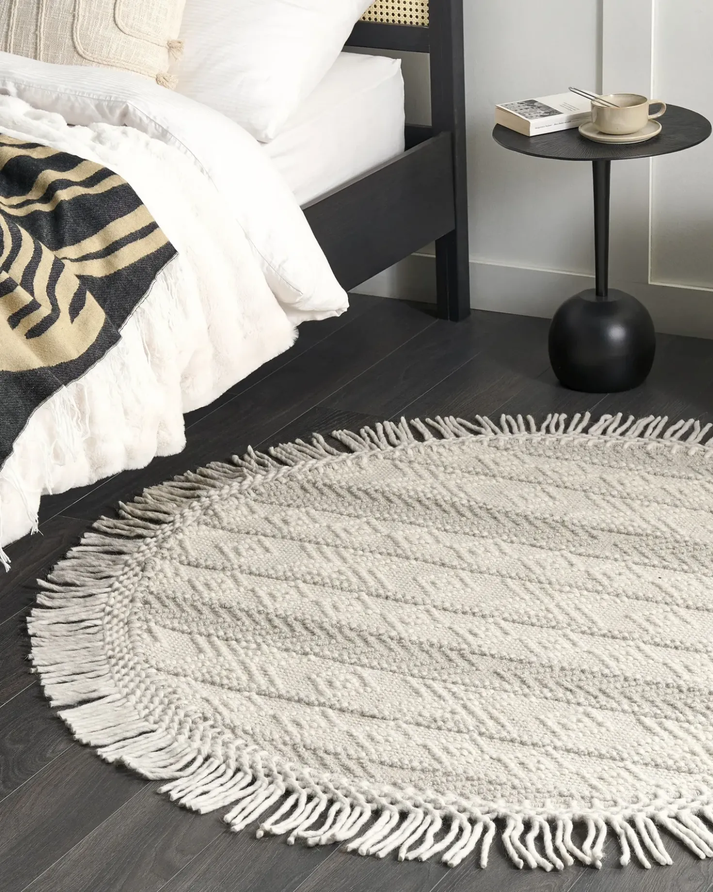 Tappeto BALTALAR Beige ø 140 cm Lana