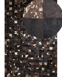 Tappeto BANDIRMA Marrone 140 x 200 cm Pelle naturale