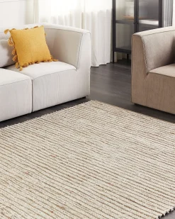 Tappeto BARKHAN Beige 300 x 400 cm Cotone