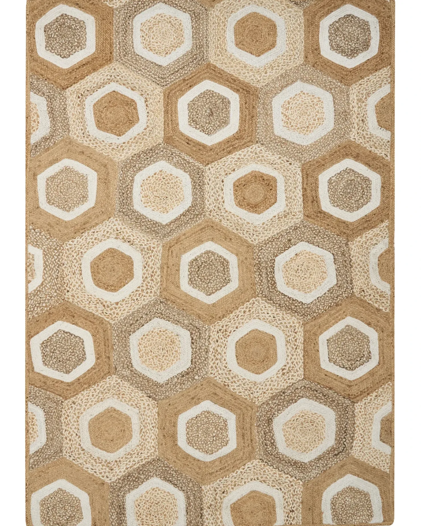 Tappeto BASOREN Beige 160 x 230 cm Iuta