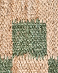Tappeto BEED Beige/Verde 160 x 230 cm Iuta