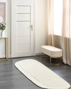 Tappeto BERANI Beige chiaro 80 x 250 cm Viscosa