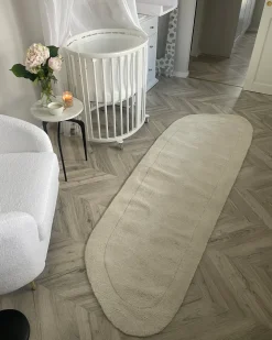 Tappeto BERANI Beige chiaro 80 x 250 cm Viscosa