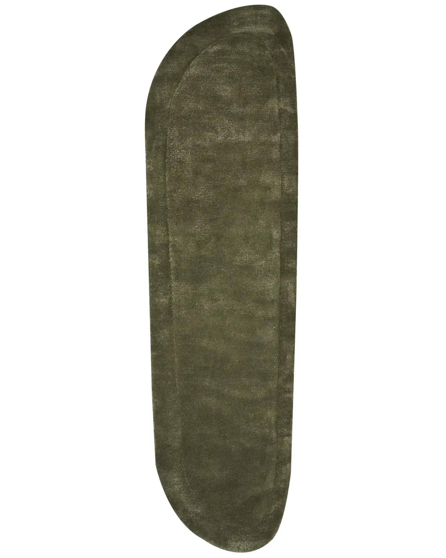 Tappeto BERANI Verde scuro 80 x 250 cm Viscosa