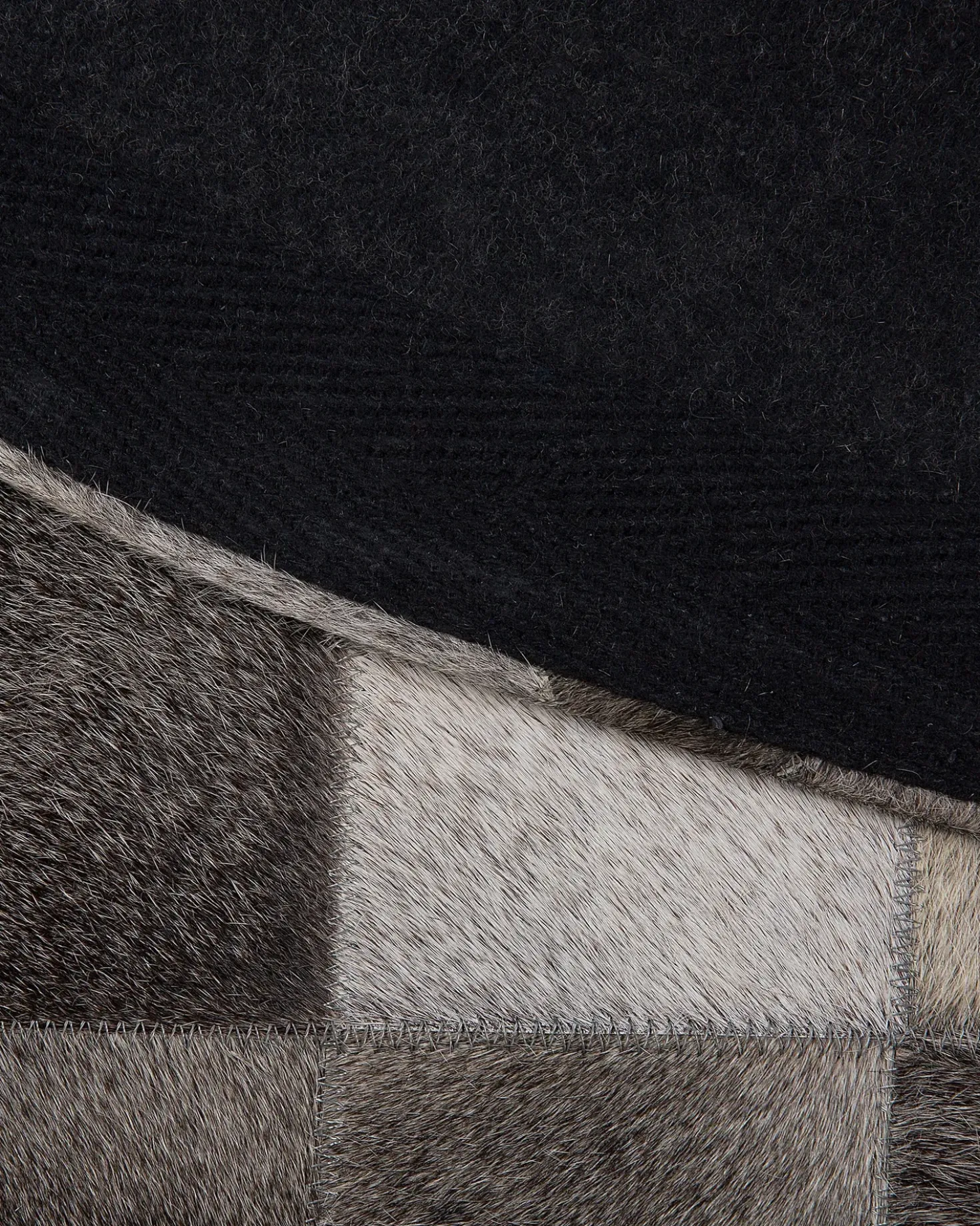 Tappeto BERGAMA Marrone ø 140 cm Pelle naturale