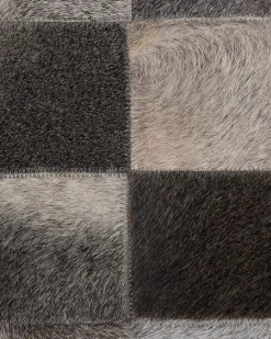Tappeto BERGAMA Marrone ø 140 cm Pelle naturale